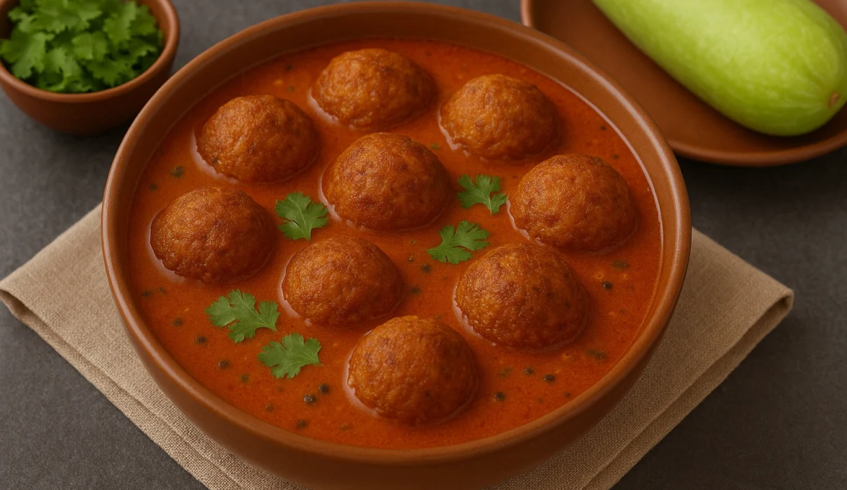 "Lauki kofta curry in tomato base without onion garlic – healthy no onion no garlic recipes"
