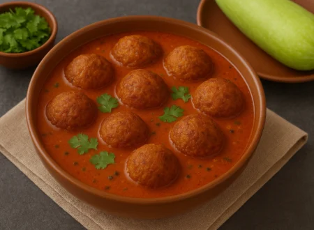 "Lauki kofta curry in tomato base without onion garlic – healthy no onion no garlic recipes"