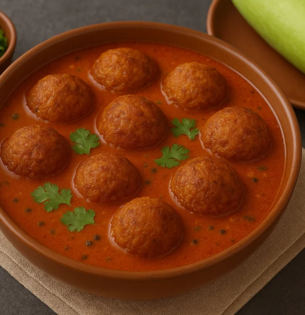"Lauki kofta curry in tomato base without onion garlic – healthy no onion no garlic recipes"